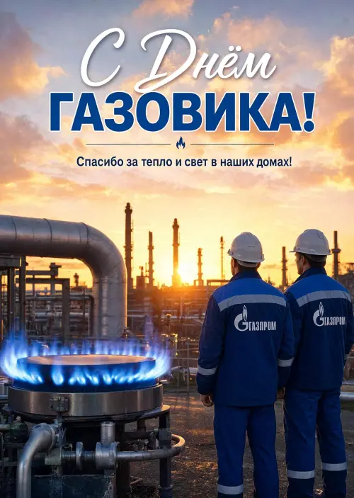 Открытка С Днём Газовика #7