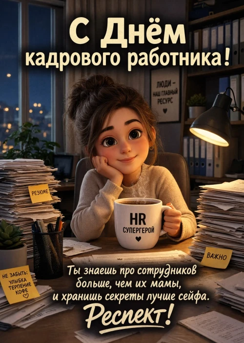 открытка с Днем Кадрового Работника-7