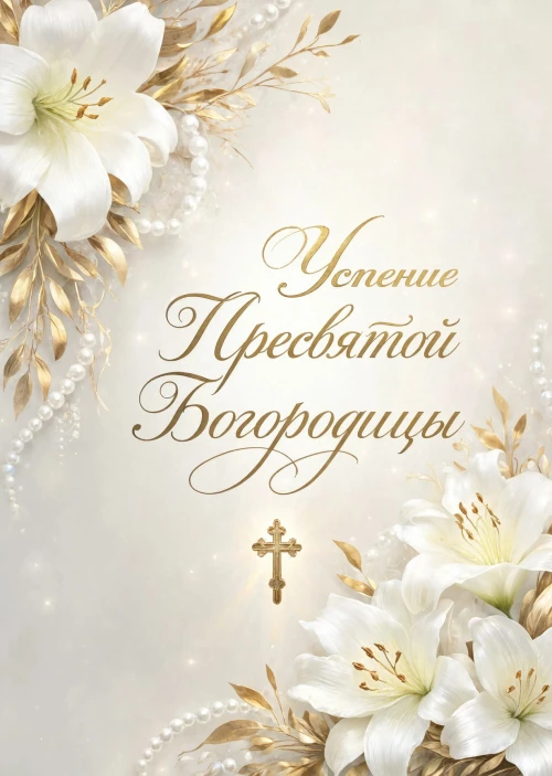 Открытка Успение Пресвятой Богородицы #26