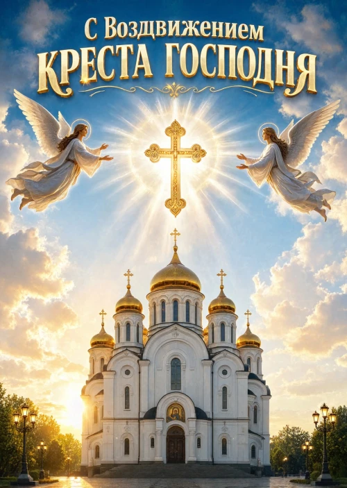 Открытка С Воздвижением Креста Господня #10