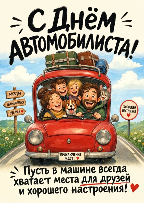 откртыка с Днем Автомобилиста-6