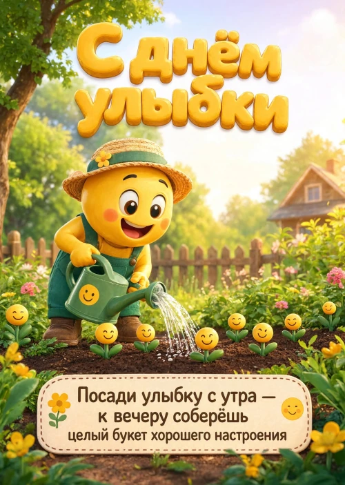 открытки с Днем Улыбки-2