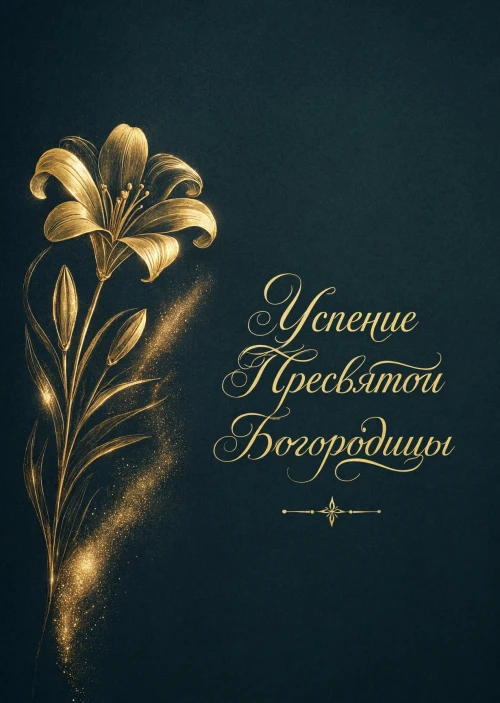Открытка Успение Пресвятой Богородицы #35
