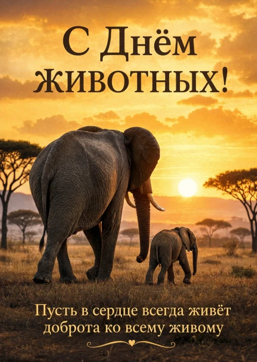 открытки с днем животных-20