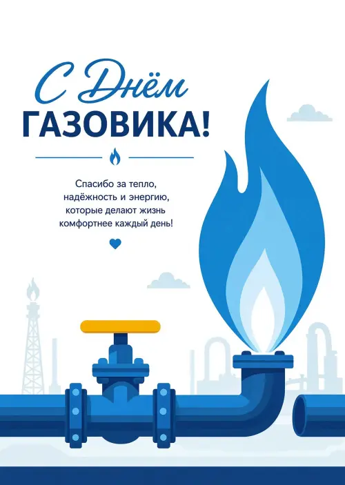 Открытка С Днём Газовика #8