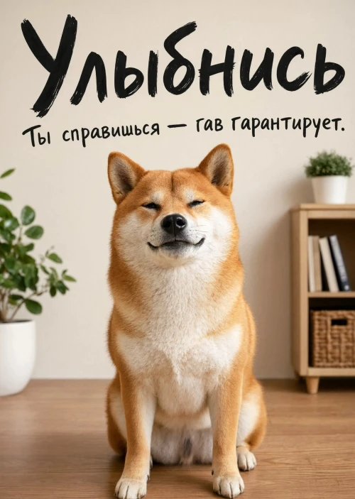 Открытка "Улыбнись" #17