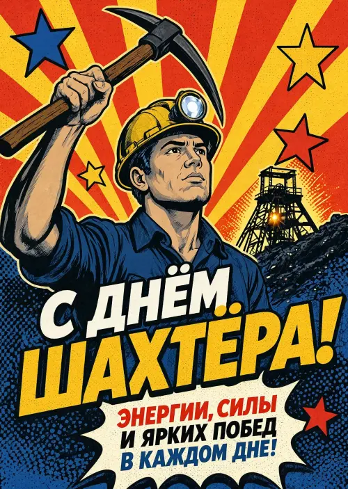 Открытка с Днем Шахтера #31