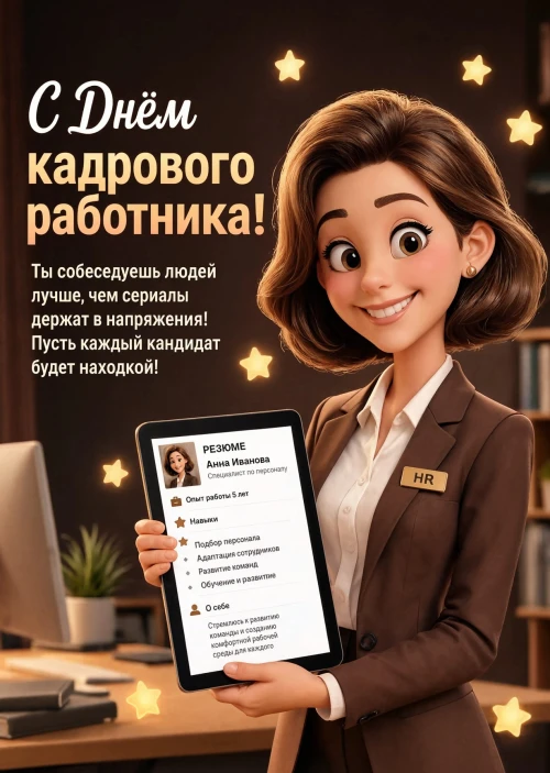 открытка с Днем Кадрового Работника-6