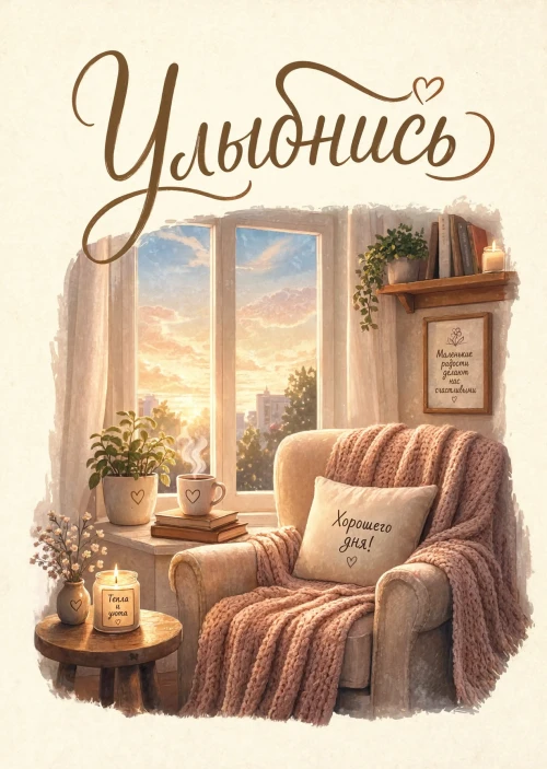 Открытка "Улыбнись" #70