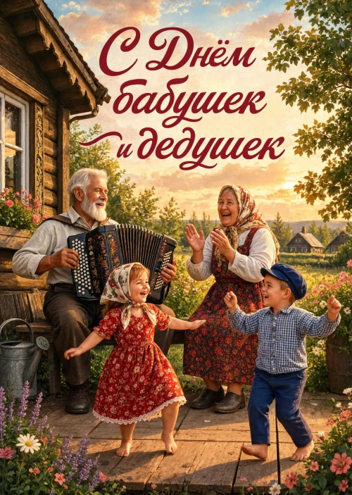 открытка с Днем Бабушек и Дедушек-27