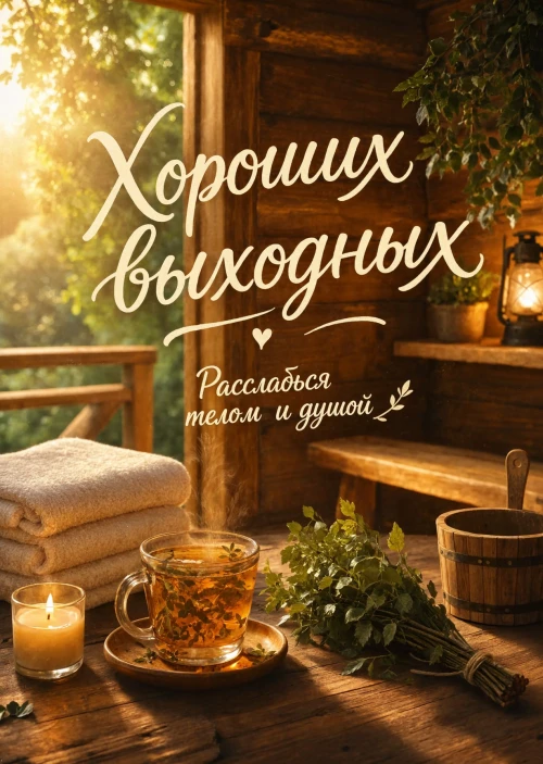 Открытка Хороших выходных #99