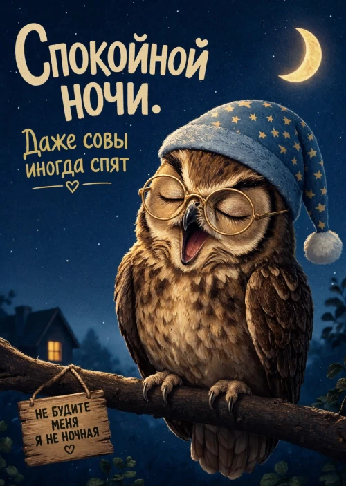 Открытка Спокойной ночи # 65