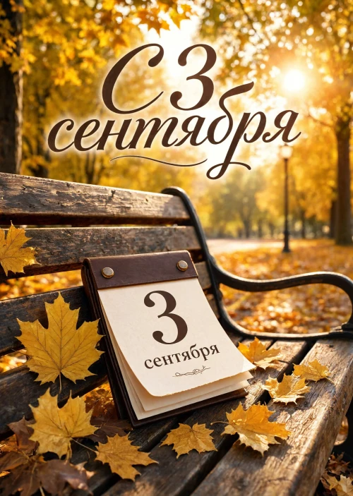 Открытка "С 3 Сентября" #33