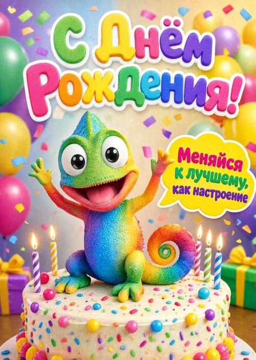 Открытка "С днём рождения парню" #36