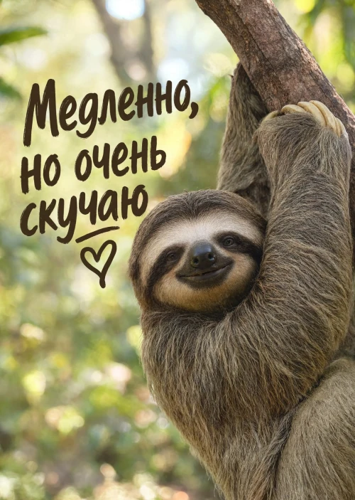 Открытка "Скучаю" #48