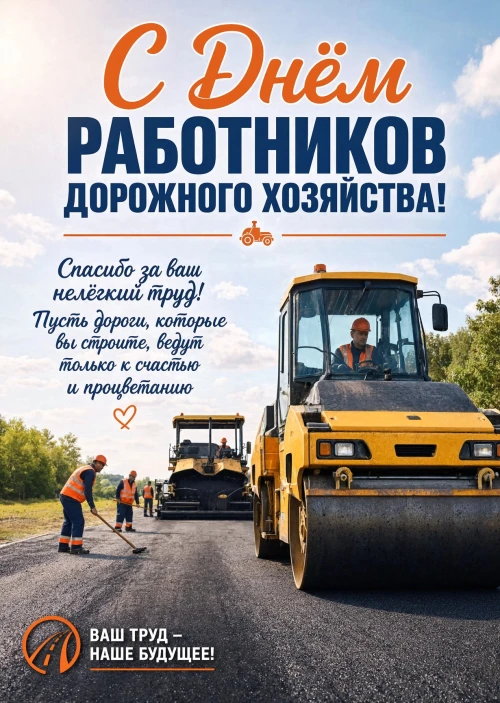 открытка с Днем Работника Дорожного Хозяйства-25