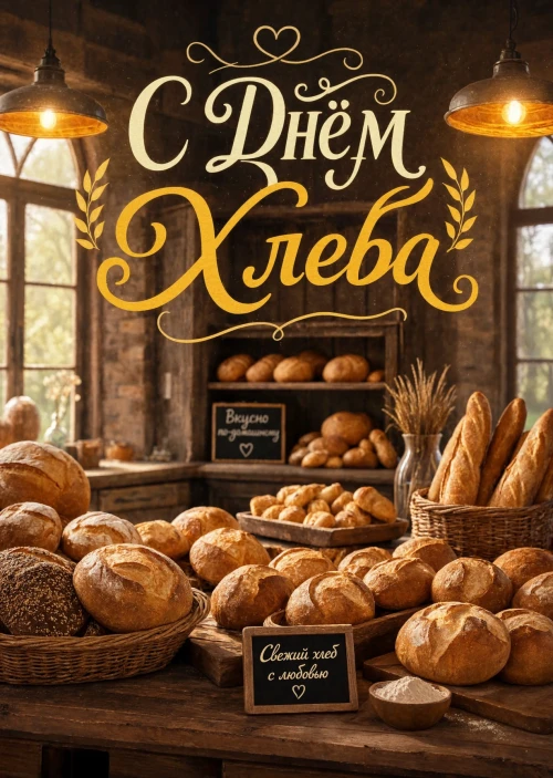 открытка с Днем Хлеба-16