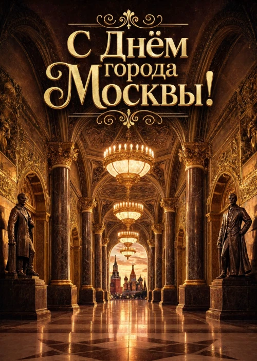 Открытка "С Днём Города Москвы" #38
