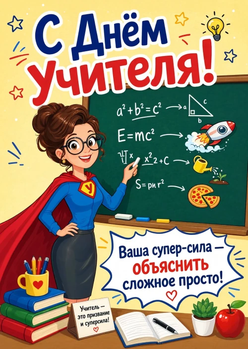 открытки с Днем Учителя-33