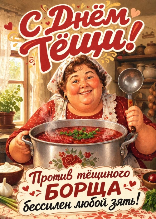открытка с Днем Тещи-19