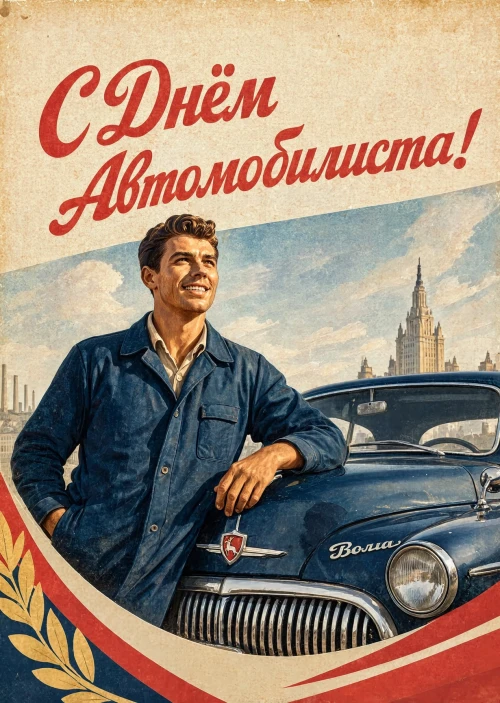 откртыка с Днем Автомобилиста-55