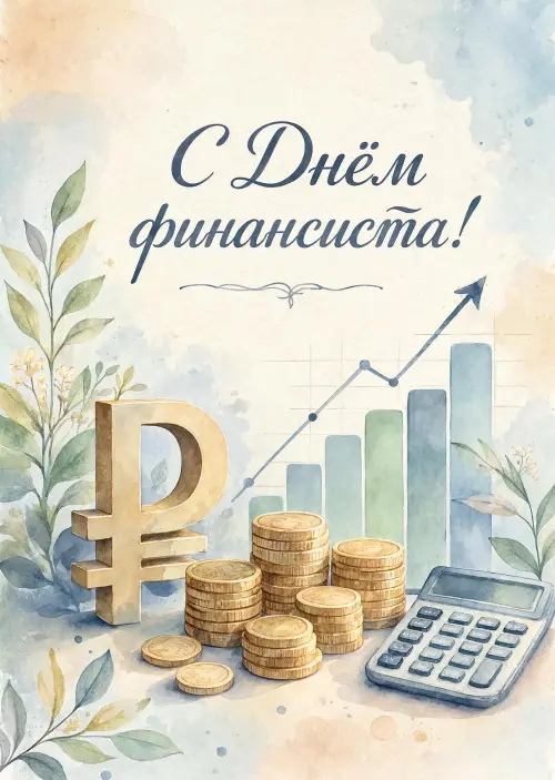 Открытка С Днём Финансиста #22