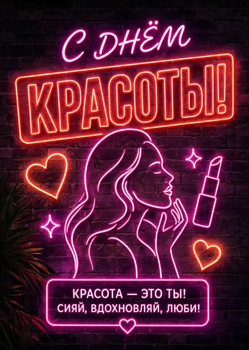 Открытка С Днём Красоты #21
