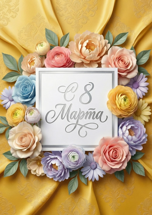 Открытка "С 8 марта #51"