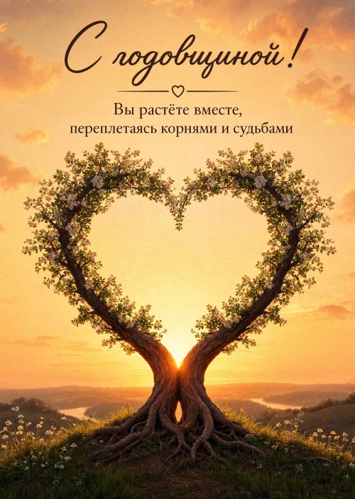 Открытка "С годовщиной свадьбы" #69