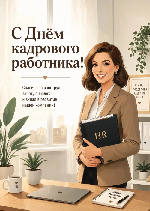открытка с Днем Кадрового Работника-3