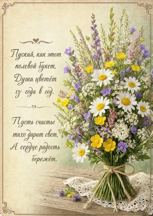 Открытка с Букетом #5