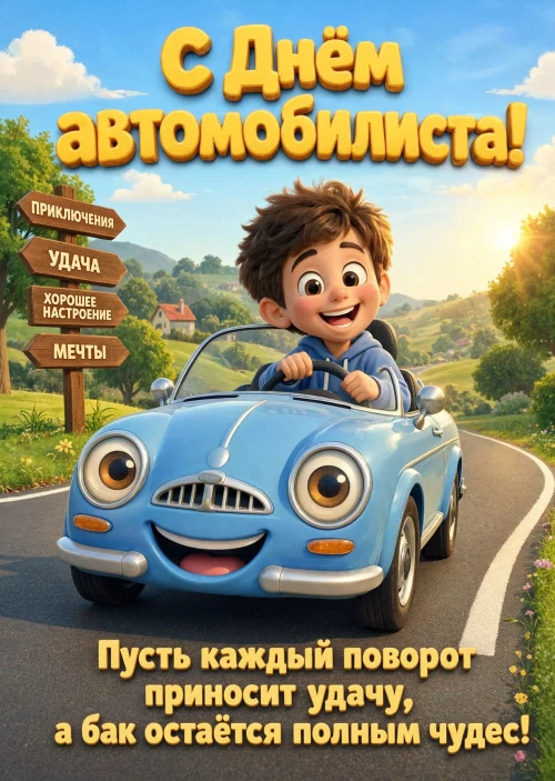 откртыка с Днем Автомобилиста-57