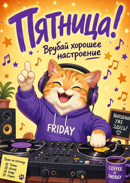 Открытка с Пятницей #57