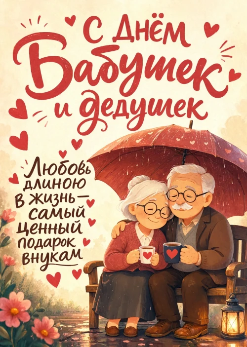 открытка с Днем Бабушек и Дедушек-6