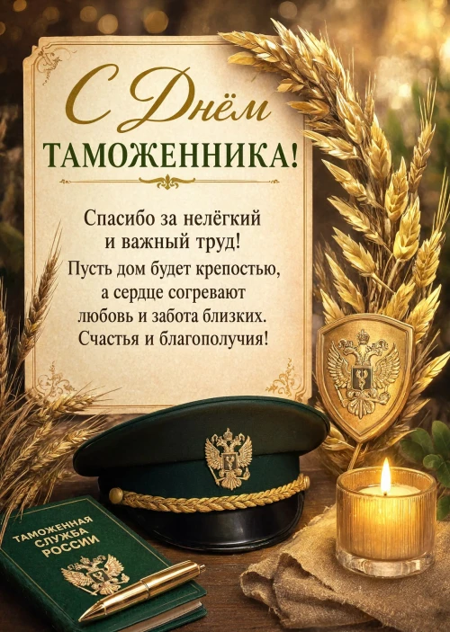 открытка с Днем Таможенника-8