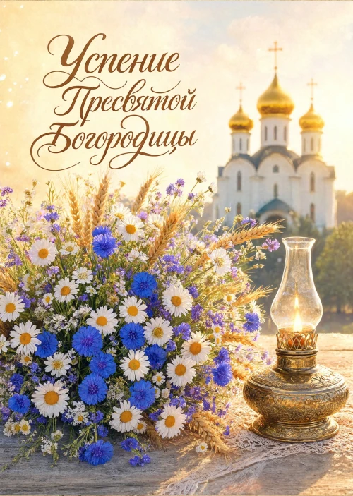 Открытка Успение Пресвятой Богородицы #5