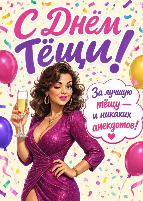 открытка с Днем Тещи-24