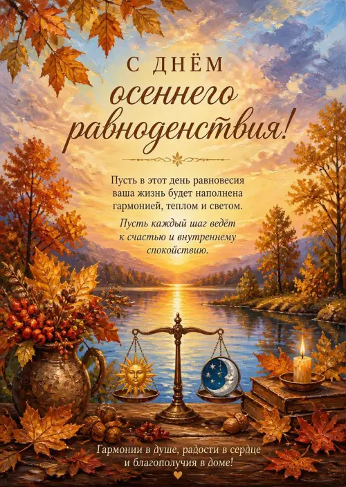 Открытка С Днём Осеннего Равноденствия #4