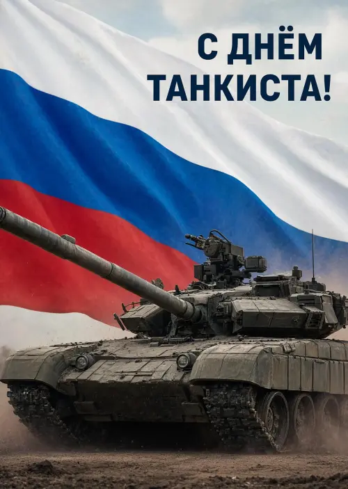 Открытка С Днём Танкиста #74