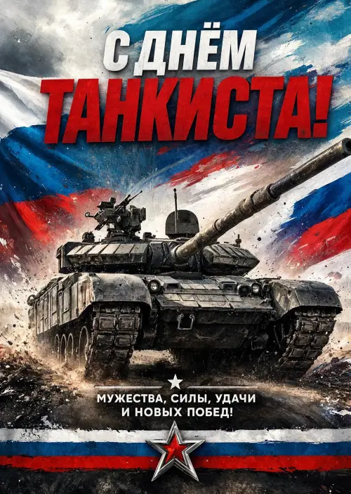 Открытка С Днём Танкиста #82
