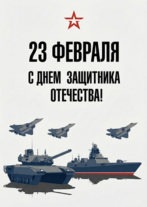 Открытка с 23 Февраля #4
