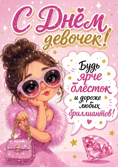 открытка с Днем Девочек-7