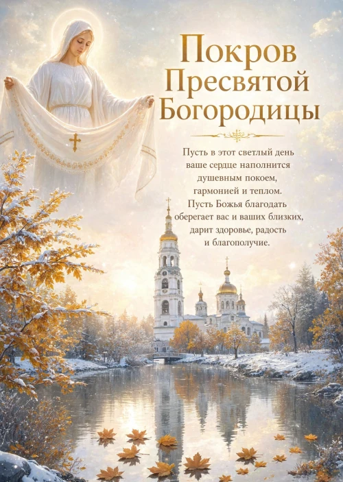 Открытка Покров Пресвятой Богородицы-23
