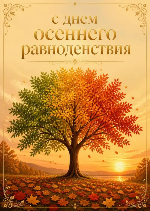 Открытка С Днём Осеннего Равноденствия #1