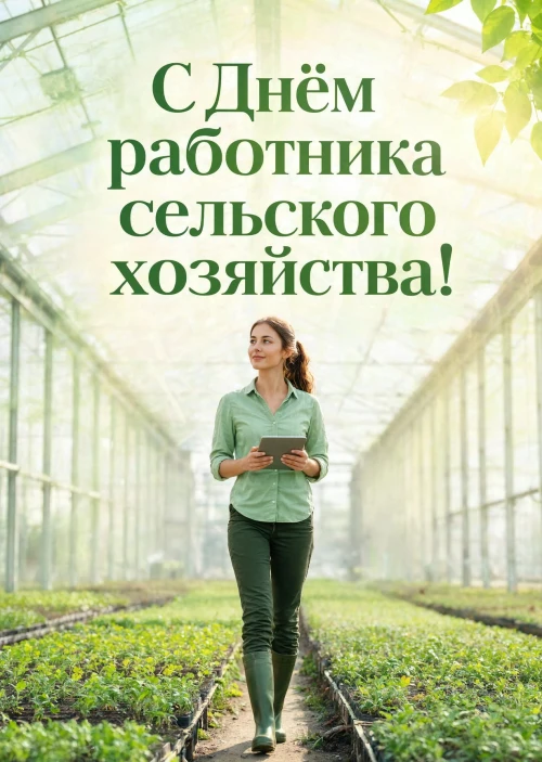 открытка с Днем Работника Сельского Хозяйства-1