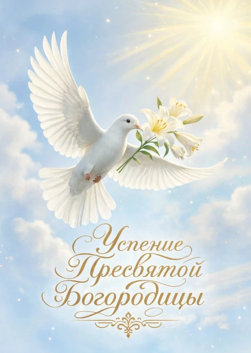 Открытка Успение Пресвятой Богородицы #1