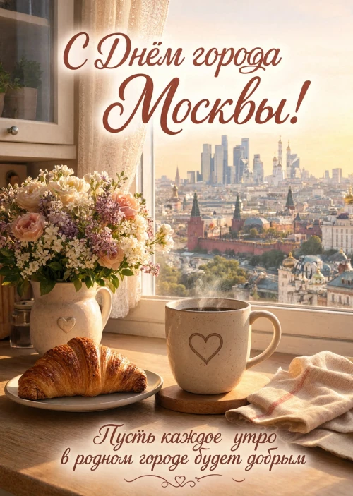 Открытка "С Днём Города Москвы" #19