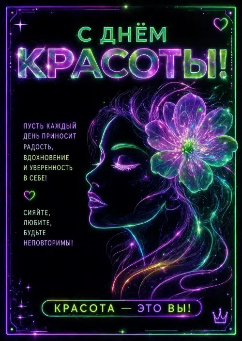Открытка С Днём Красоты #24