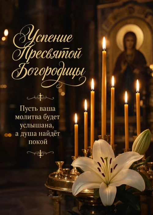 Открытка Успение Пресвятой Богородицы #33
