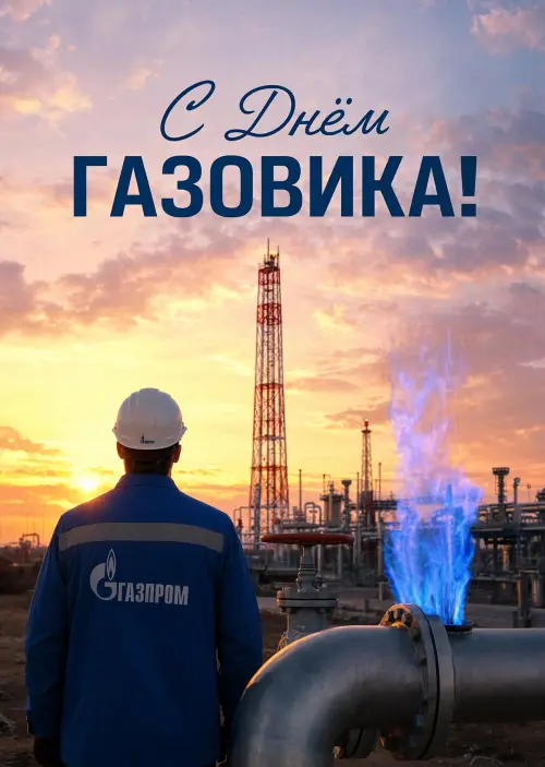 Открытка С Днём Газовика #4